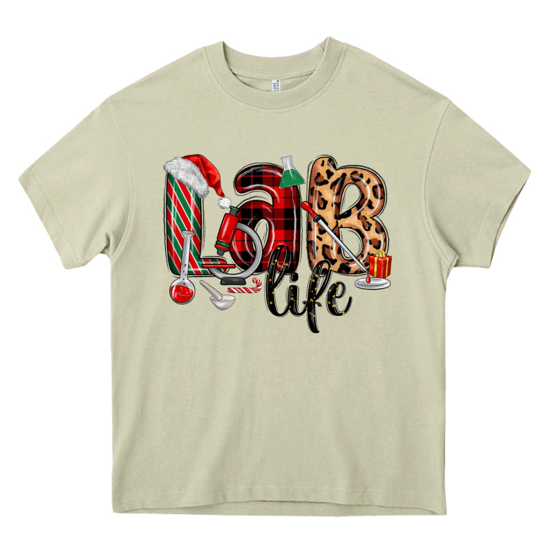 Lab Life Christmas Heavy Core Tee by MaliasSmallBusiness | Teevron