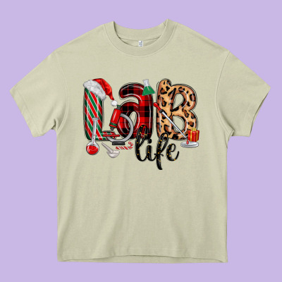 Lab Life Christmas Heavy Core Tee Designed By Maliassmallbusiness