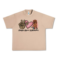 Burro peace love labrador Urban Heavy Tee - JahusDesignShop