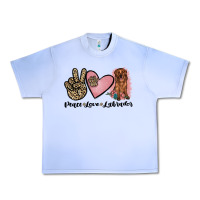 Grape Ice peace love labrador Urban Heavy Tee - JahusDesignShop