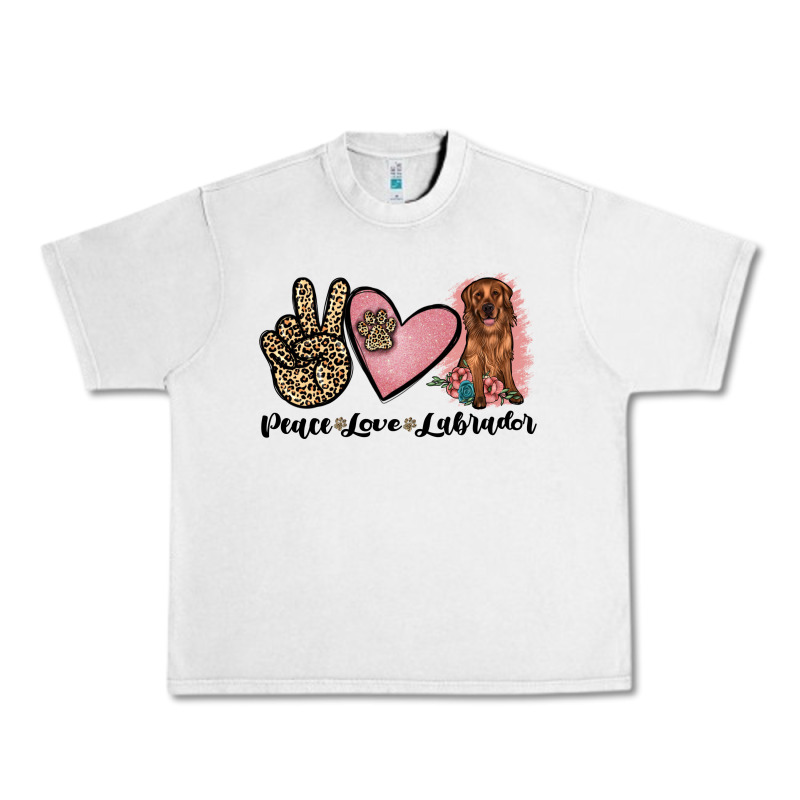 Peace Love Labrador Urban Heavy Tee by JahusDesignShop | Teevron