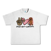Lunar Rock peace love labrador Urban Heavy Tee - JahusDesignShop