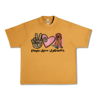 Peanut Butter peace love labrador Urban Heavy Tee - JahusDesignShop