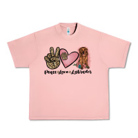 Salmon peace love labrador Urban Heavy Tee - JahusDesignShop