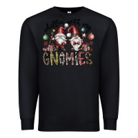Black Chillin With My Gnomies Premium Sweatshirt - CowhideDigitalArt