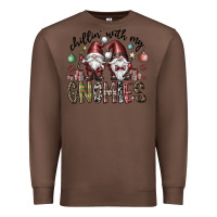 Chestnut Chillin With My Gnomies Premium Sweatshirt - CowhideDigitalArt