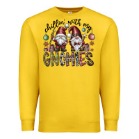 Lemon Chillin With My Gnomies Premium Sweatshirt - CowhideDigitalArt