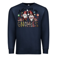 Navy Chillin With My Gnomies Premium Sweatshirt - CowhideDigitalArt
