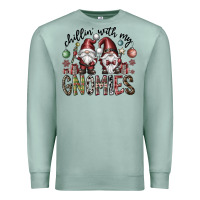 Seafoam Chillin With My Gnomies Premium Sweatshirt - CowhideDigitalArt