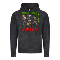 Vintage Black Jingle bell rockin' Vintage Hoodie - NancyCooperArtShop