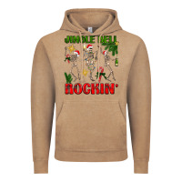 Vintage Coffee Jingle bell rockin' Vintage Hoodie - NancyCooperArtShop