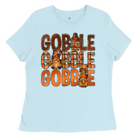 Baby Blue gobble with gnomies bbs Ladies Tee - BundleAndBundleShop