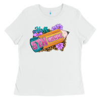 White hello 5th grade Ladies Tee - RanaPortraitStore