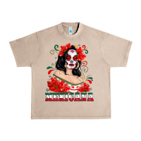 French Oak Mexicana with Skull Girl Urban Heavy Tee - texasbilliewilder
