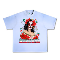Grape Ice Mexicana with Skull Girl Urban Heavy Tee - texasbilliewilder
