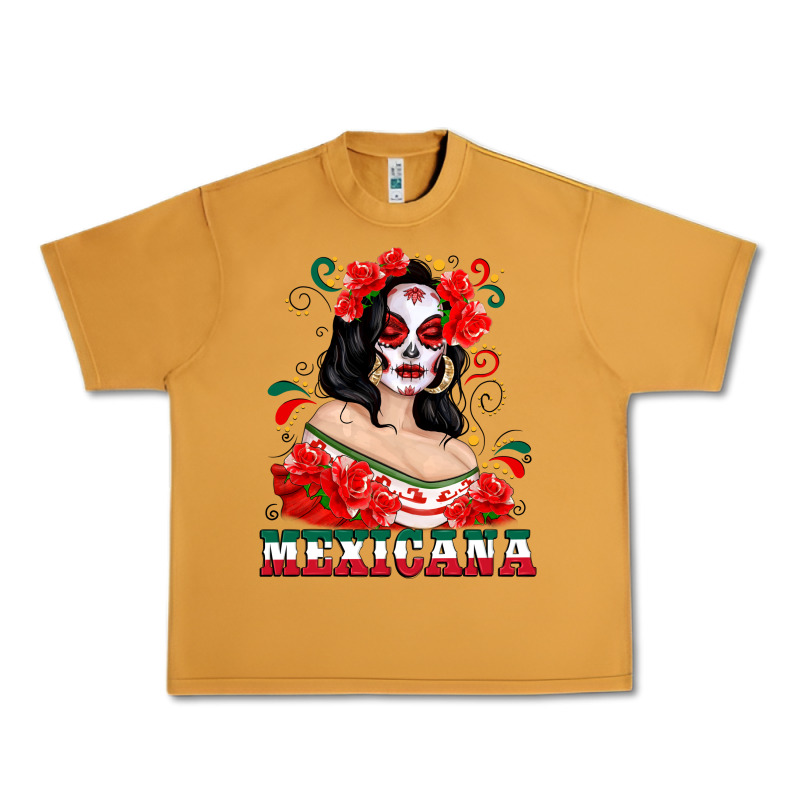 Mexicana With Skull Girl Urban Heavy Tee by texasbilliewilder | Teevron