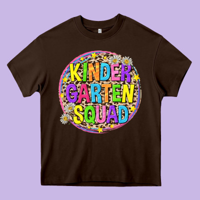 Kindergarten Squad Heavy Core Tee Designed By Nancycooperartshop