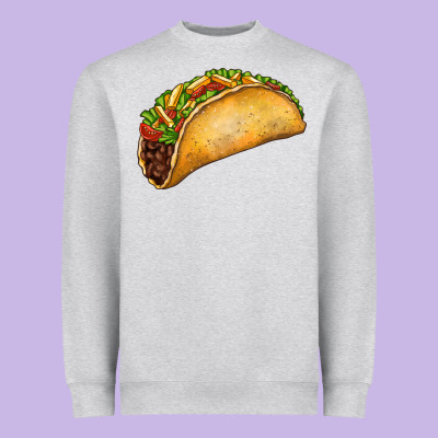 Taco Heavyweight Sweatshirt Designed By Fadigitalartstudio