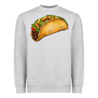 Heather Grey Taco Heavyweight Sweatshirt - FaDigitalArtStudio