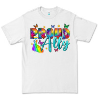 White Western Proud Ally Premium Tee - BundleAndBundleShop