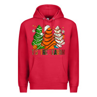 Cardinal Tis' The Season Basketball Christmas Cakes Premium Hoodie - BundleAndBundleShop
