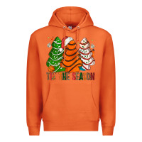 Carrot Tis' The Season Basketball Christmas Cakes Premium Hoodie - BundleAndBundleShop