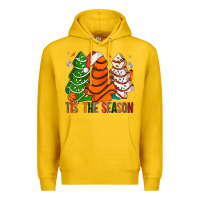 Lemon Tis' The Season Basketball Christmas Cakes Premium Hoodie - BundleAndBundleShop