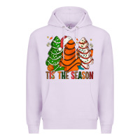 Lilac Tis' The Season Basketball Christmas Cakes Premium Hoodie - BundleAndBundleShop