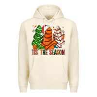 Tofu Tis' The Season Basketball Christmas Cakes Premium Hoodie - BundleAndBundleShop