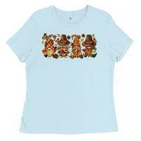 Baby Blue thanksgiving gnomies bbs Ladies Tee - BundleAndBundleShop