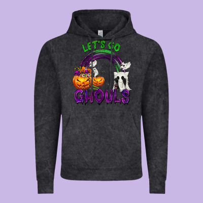 Let's Go Ghouls Vintage Hoodie Designed By Texasbilliewilder