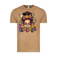 Vintage Camel mardi gras teacher caucasian messy bun Vintage Tee - texasbilliewilder