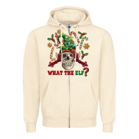 Sandshell what the elf skull Zipper Hoodie - FaDigitalArtStudio