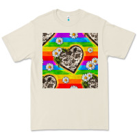 Bone Pride LGBTQ+ Cowhide Hearts And Daisy Patterns Premium Tee - BundleAndBundleShop