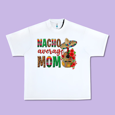 Nacho Average Mom Urban Heavy Tee Designed By Texasbilliewilder