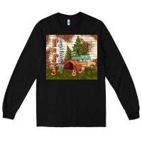 Black camping is my happy place Long Sleeve Tee - TumblerDesignByShophia