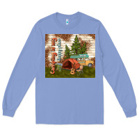 Colony Blue camping is my happy place Long Sleeve Tee - TumblerDesignByShophia