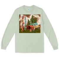 Matcha camping is my happy place Long Sleeve Tee - TumblerDesignByShophia