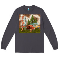 Smoke camping is my happy place Long Sleeve Tee - TumblerDesignByShophia