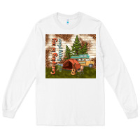 White camping is my happy place Long Sleeve Tee - TumblerDesignByShophia