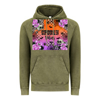 Vintage Olive Spooky Vibes Vintage Hoodie - texasbilliewilder