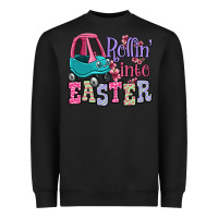 Black Easter Day Rollin into Easter toddler car Heavyweight Sweatshirt - OliviaCreatesArt