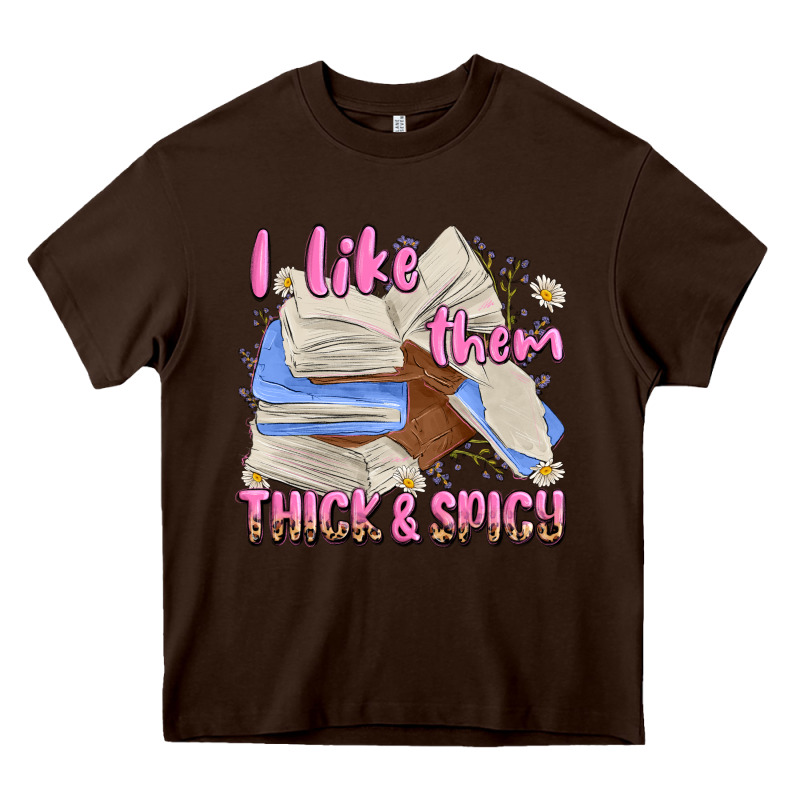 I Like Them Thick And Spicy Heavy Core Tee by MaliasSmallBusiness | Teevron