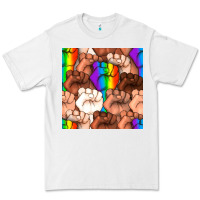 White Pride lgbtq fists seamless pattern Premium Tee - BundleAndBundleShop