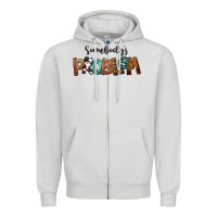 Dove Grey Somebody's Problem Zipper Hoodie - FaDigitalArtStudio