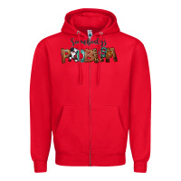 Red Somebody's Problem Zipper Hoodie - FaDigitalArtStudio