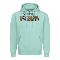Seafoam Somebody's Problem Zipper Hoodie - FaDigitalArtStudio