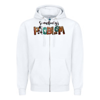 White Somebody's Problem Zipper Hoodie - FaDigitalArtStudio