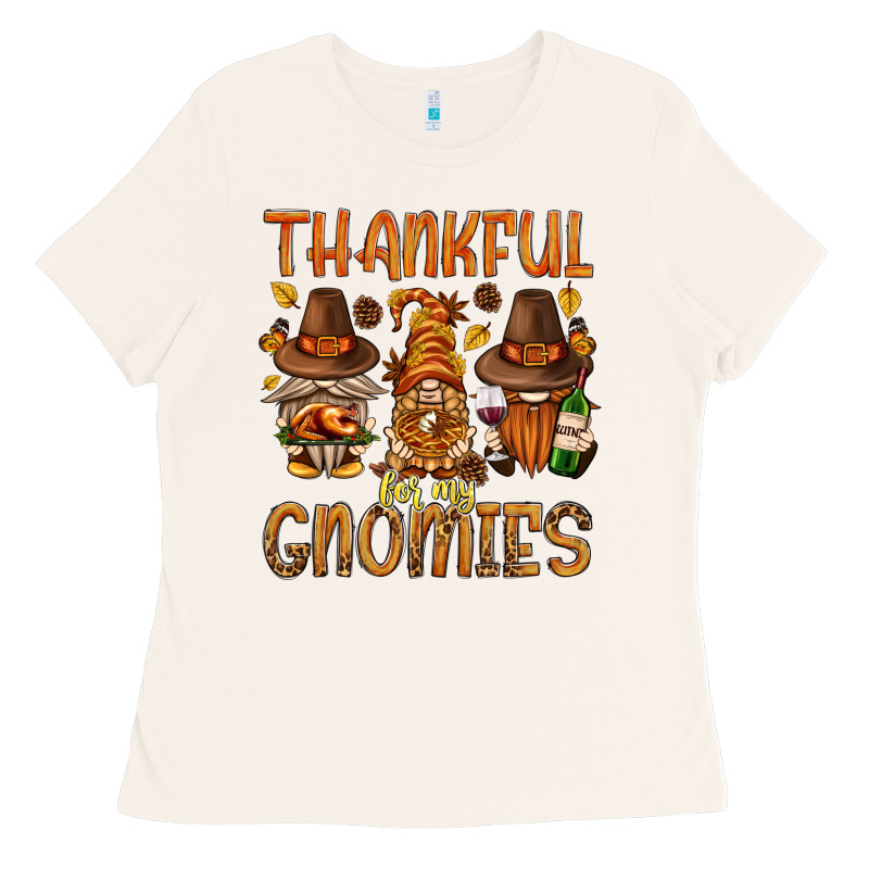 Thankful For My Gnomies Bbs Ladies Tee by BundleAndBundleShop | Teevron