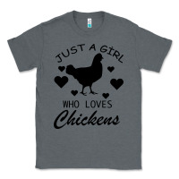Charcoal Heather Just A Girl Who Love Chickens Classic Tee - Bettercallsaul